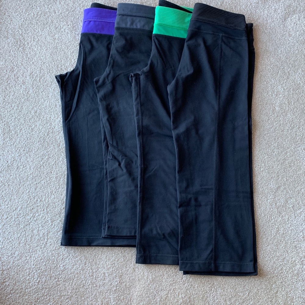 4 pairs of Capri length yoga pants